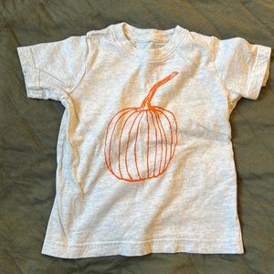 Unisex toddler Vintage style pumpkin t-shirt.
